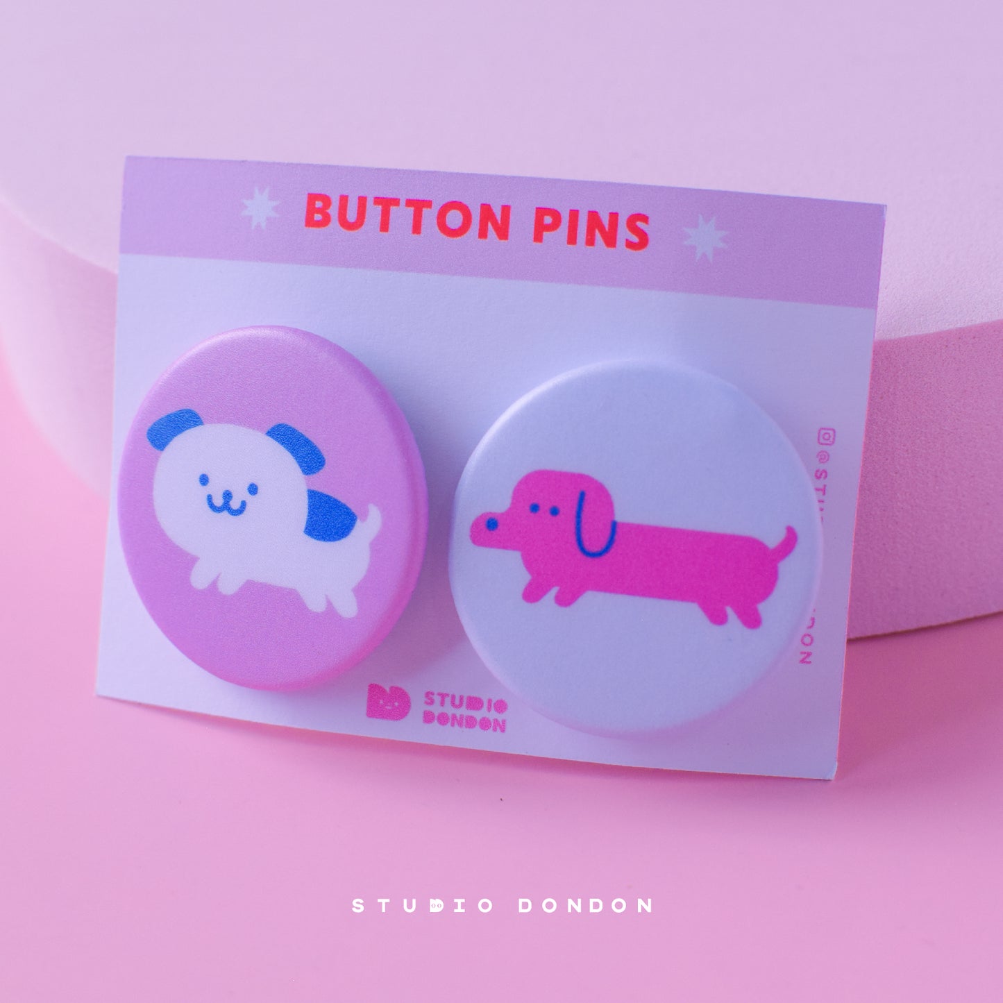 Épingles à boutons Doggos Cute 1,25"