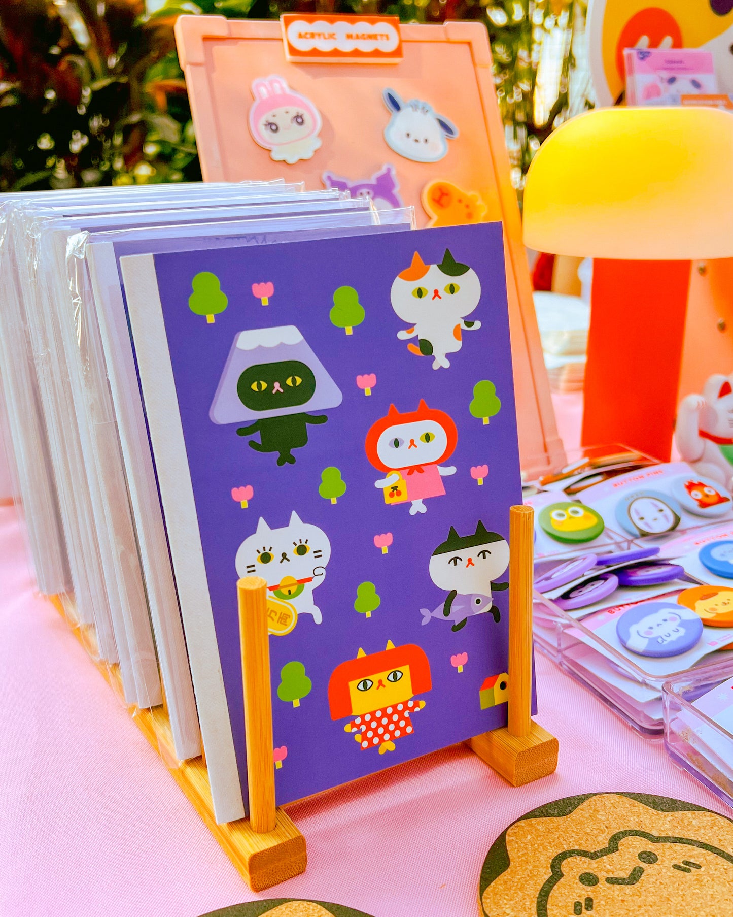 Cat-Themed Blank Page Notebook