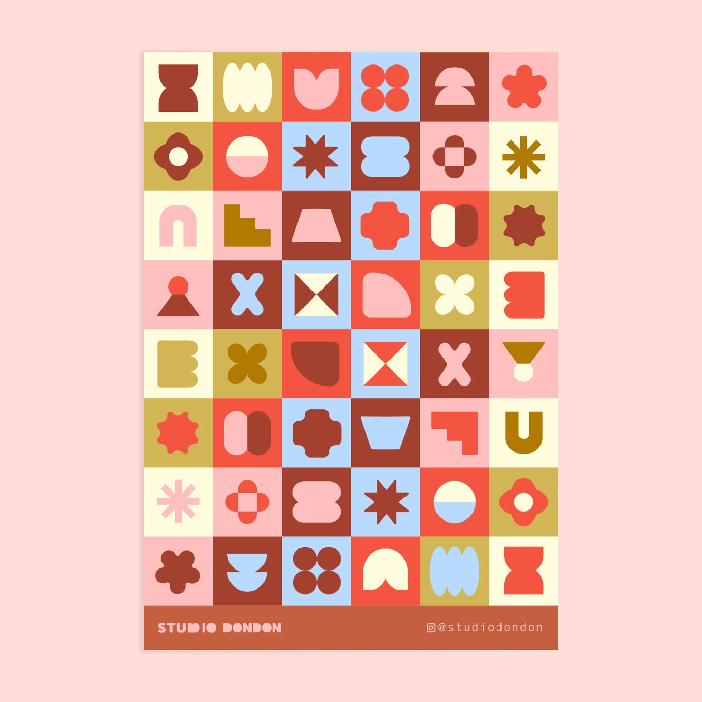 Mini Geometric Shapes Sticker Sheet