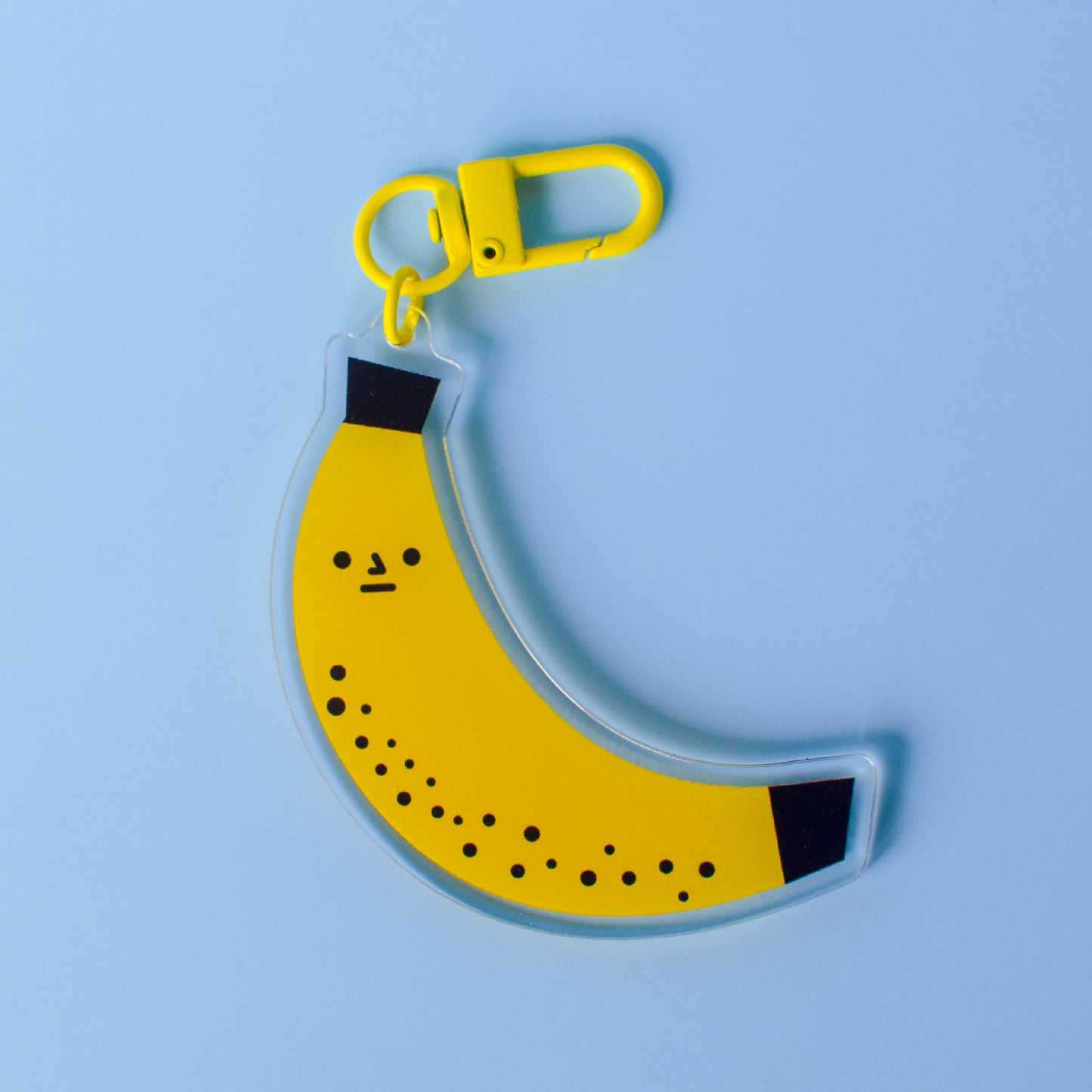 Porte-clés/breloque en acrylique en forme de banane