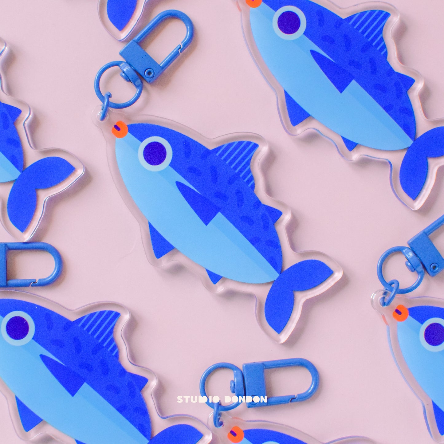 Tuna Fish Acrylic Charm / Keychain