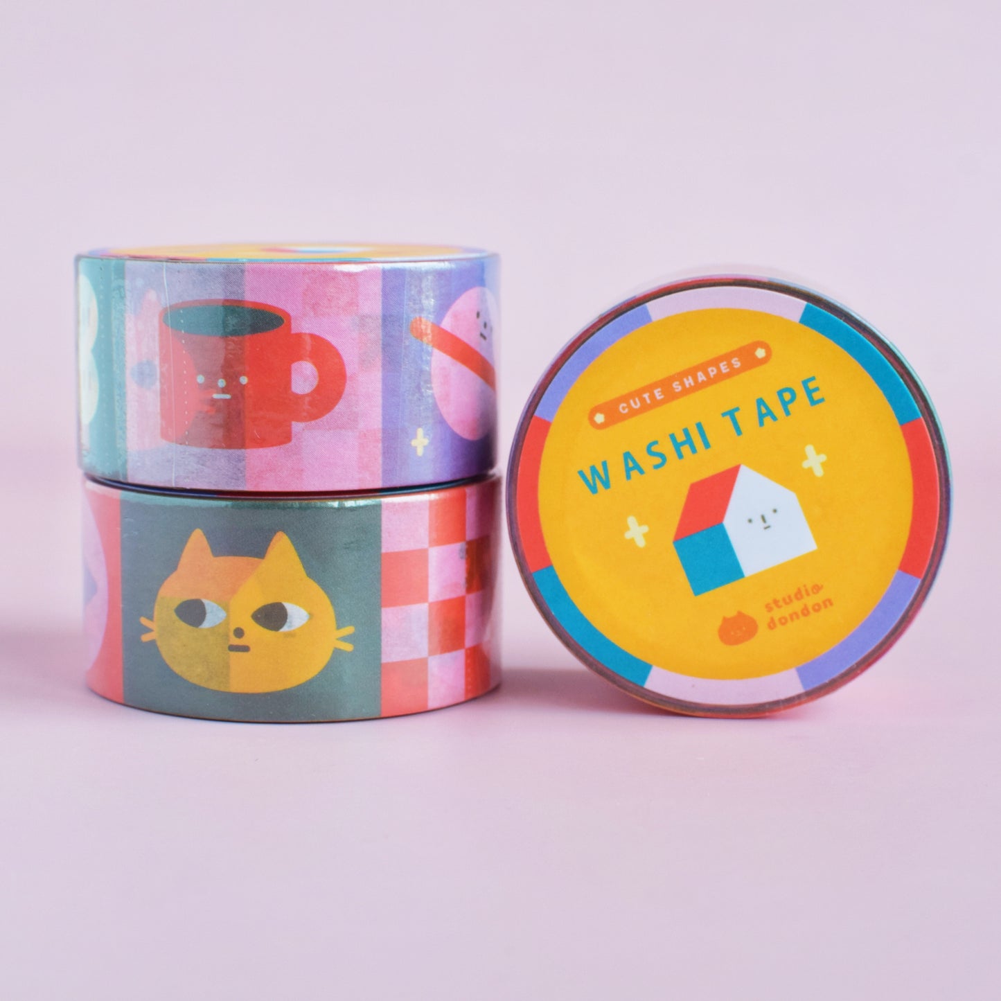 CINTA WASHI CON FORMAS LINDAS KAWAII DE 22 MM X 10 MM
