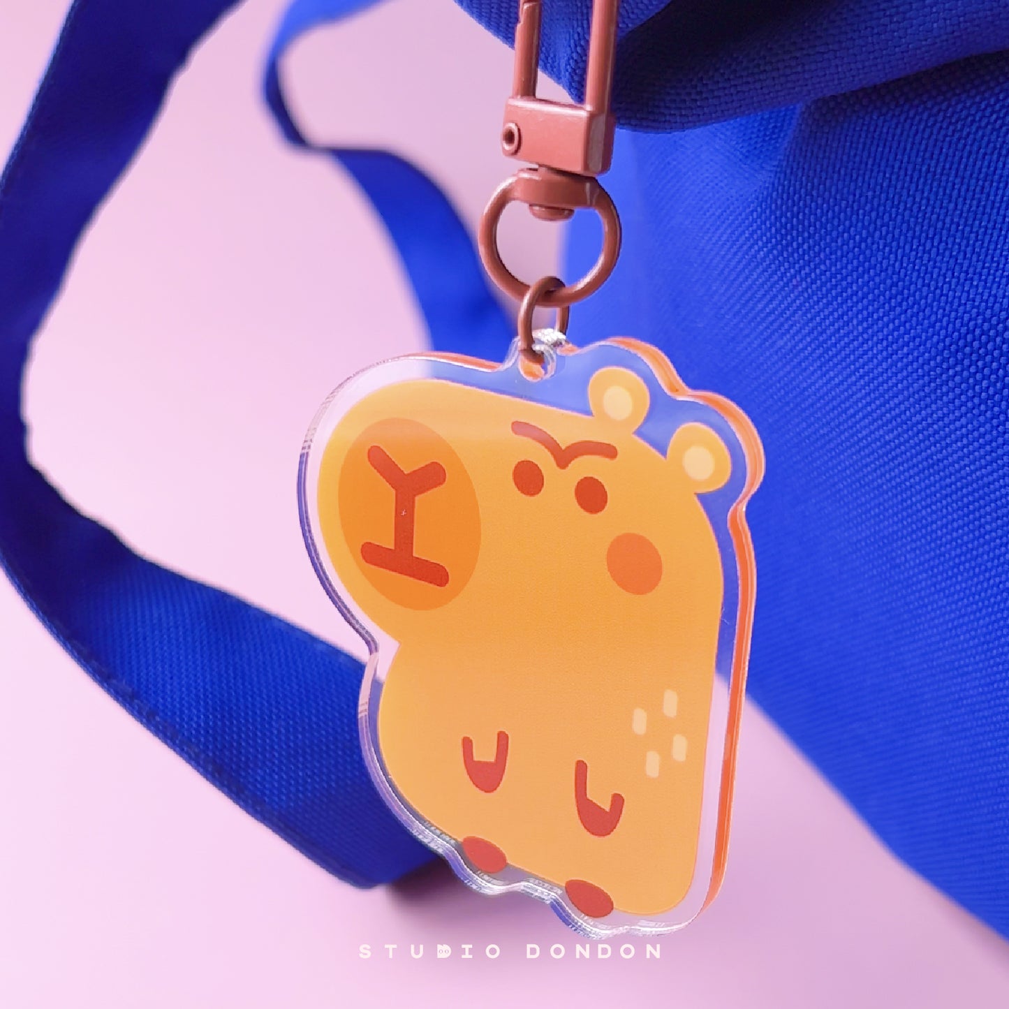 CAPYBARA Cute Acrylic Charm /  Keychain