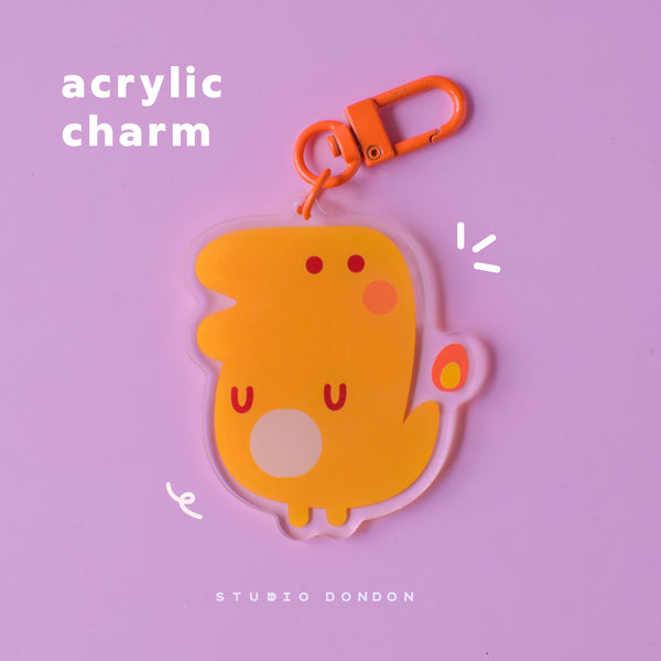 Charmander Pokemon Acrylic Charm /  Keychain