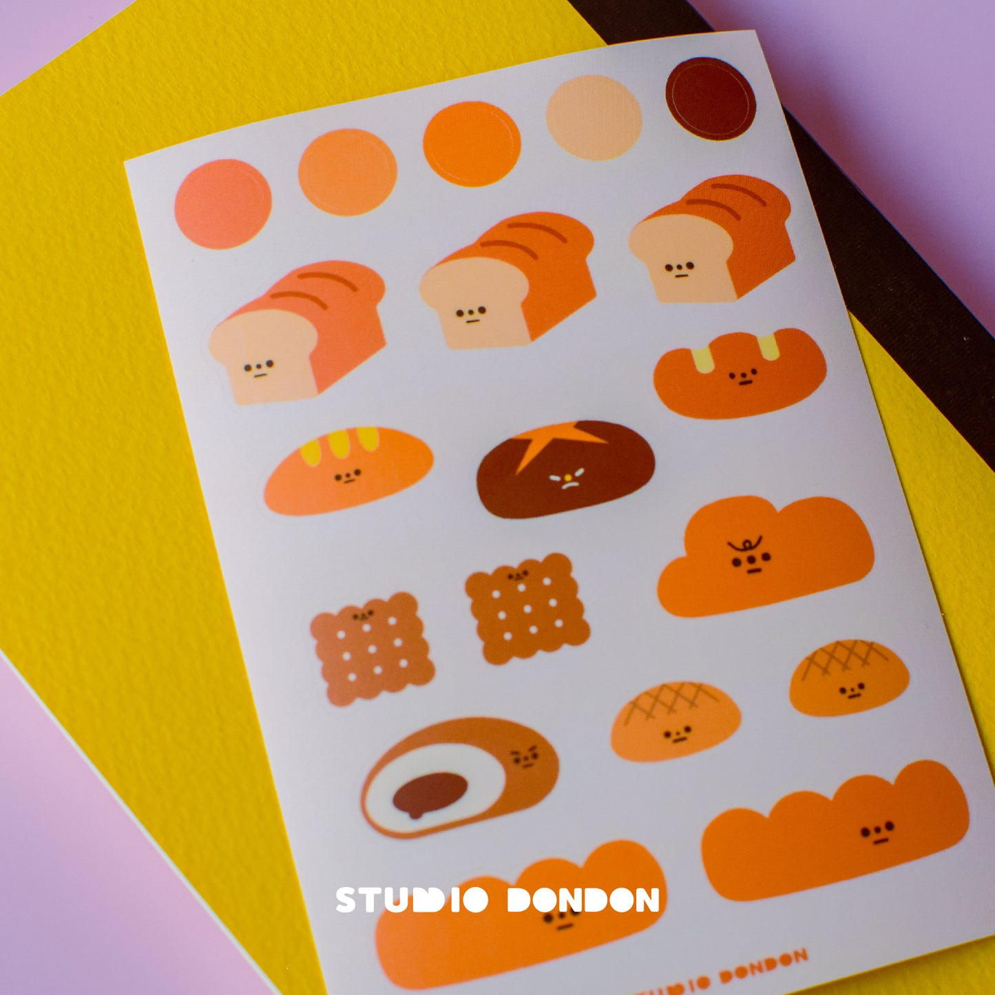 Bread Cute WaterProof Sticker Sheet