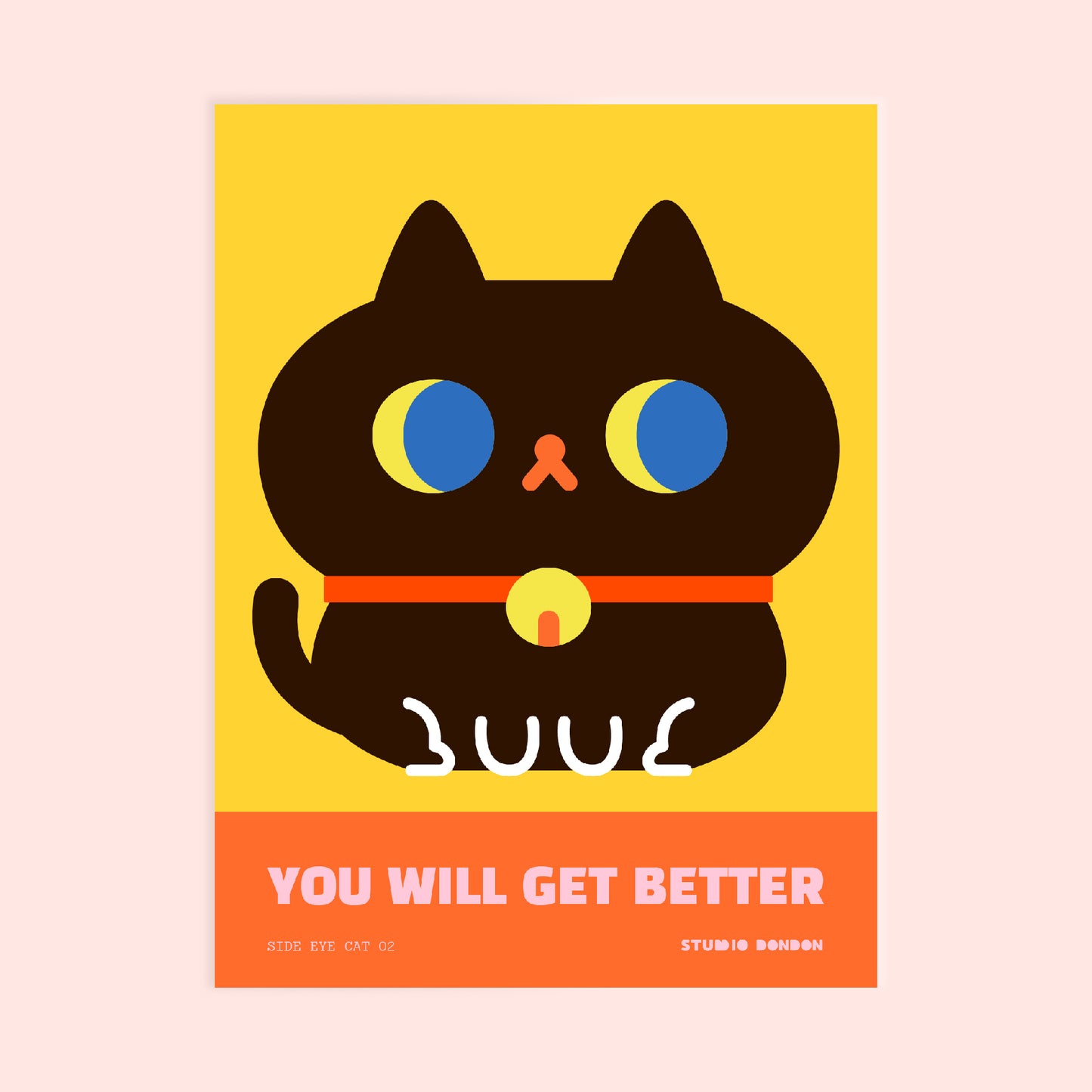 Side Eye Cat Series 02 Art Print