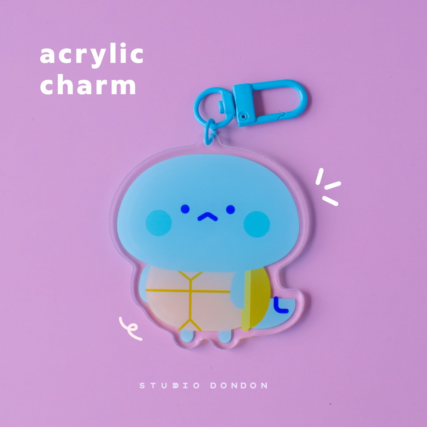 Squirtle Pokemon Acrylic Charm /  Keychain