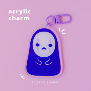 No Face Acrylic Charm /  Keychain
