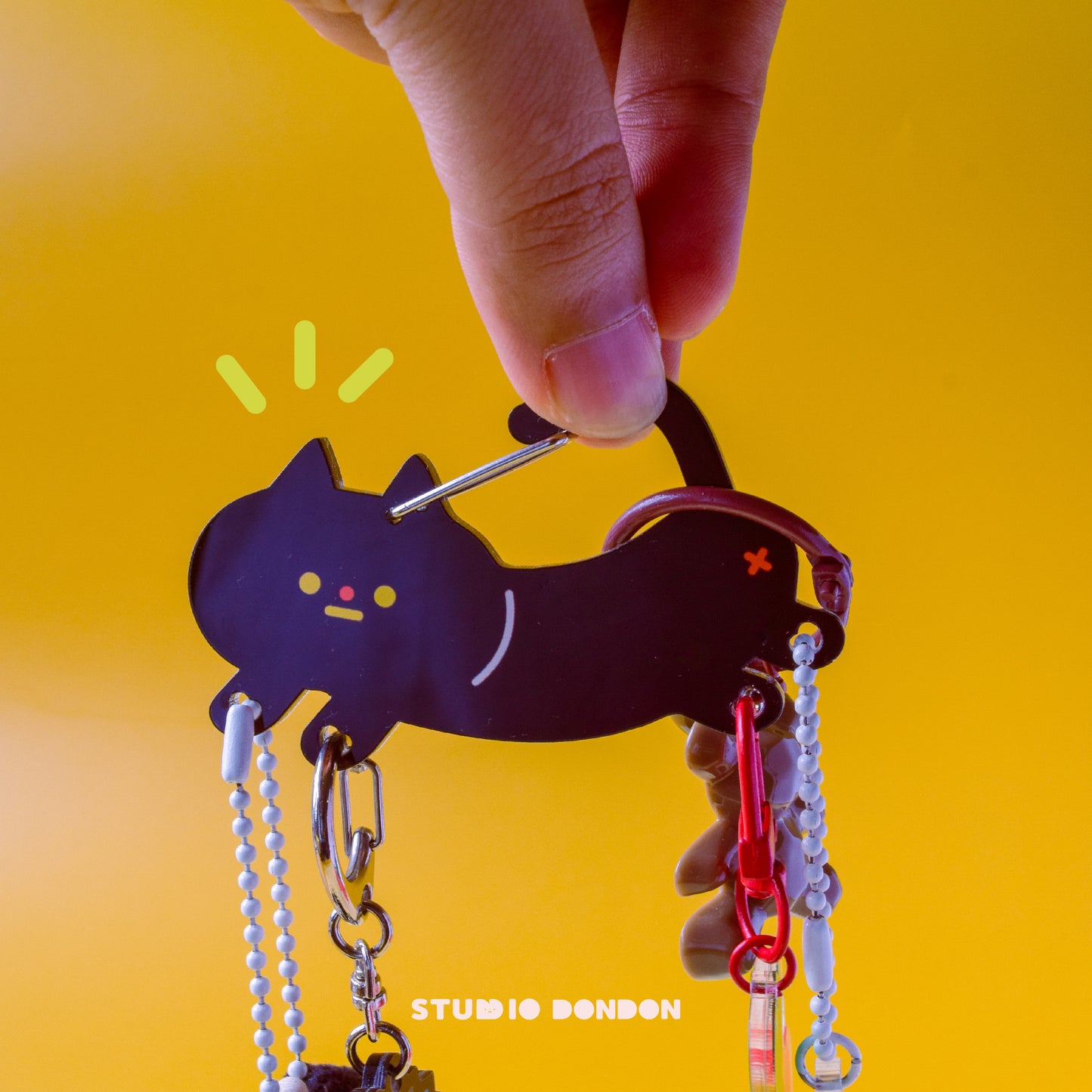 Black Catrabiner Acrylic Carabiner