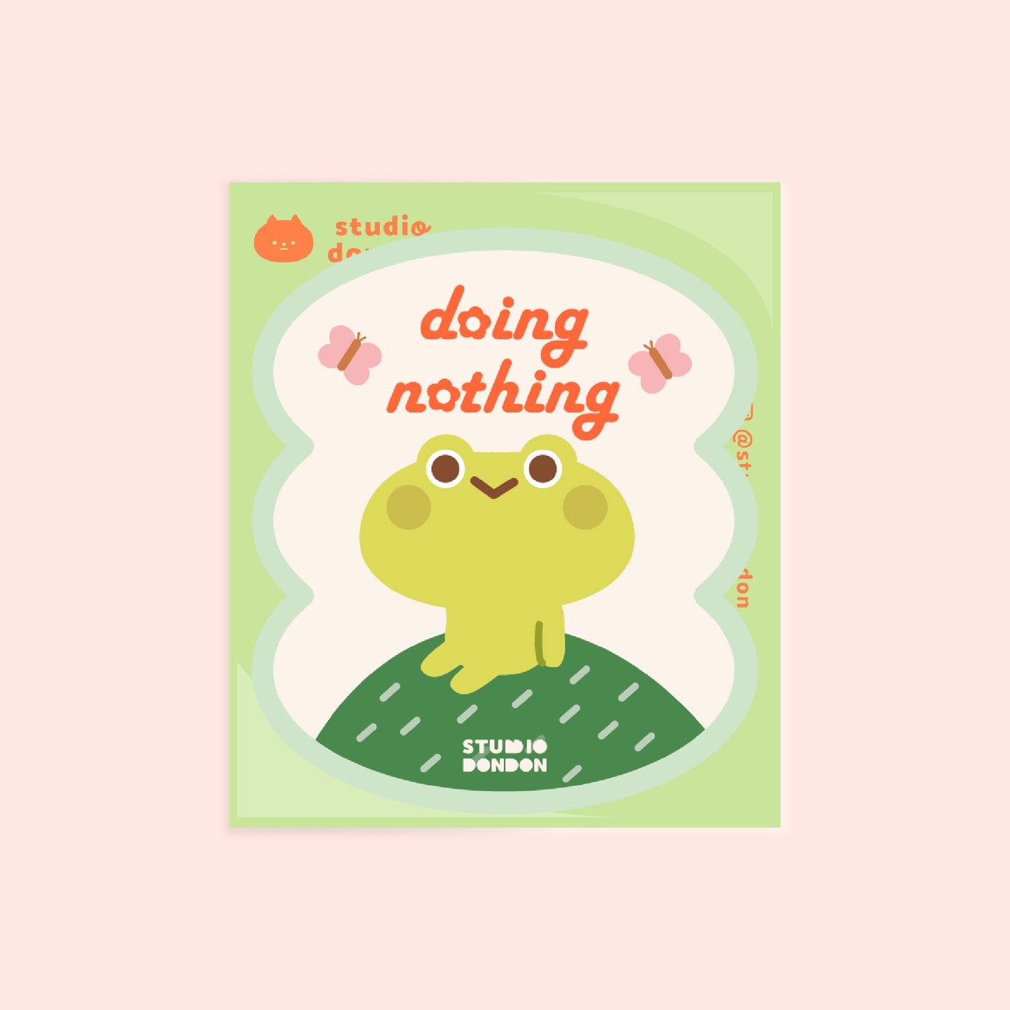 Frog Doing Nothing LAPTOP STICKER