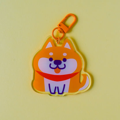 Shiba Inu (Dog) Acrylic Charm /  Keychain