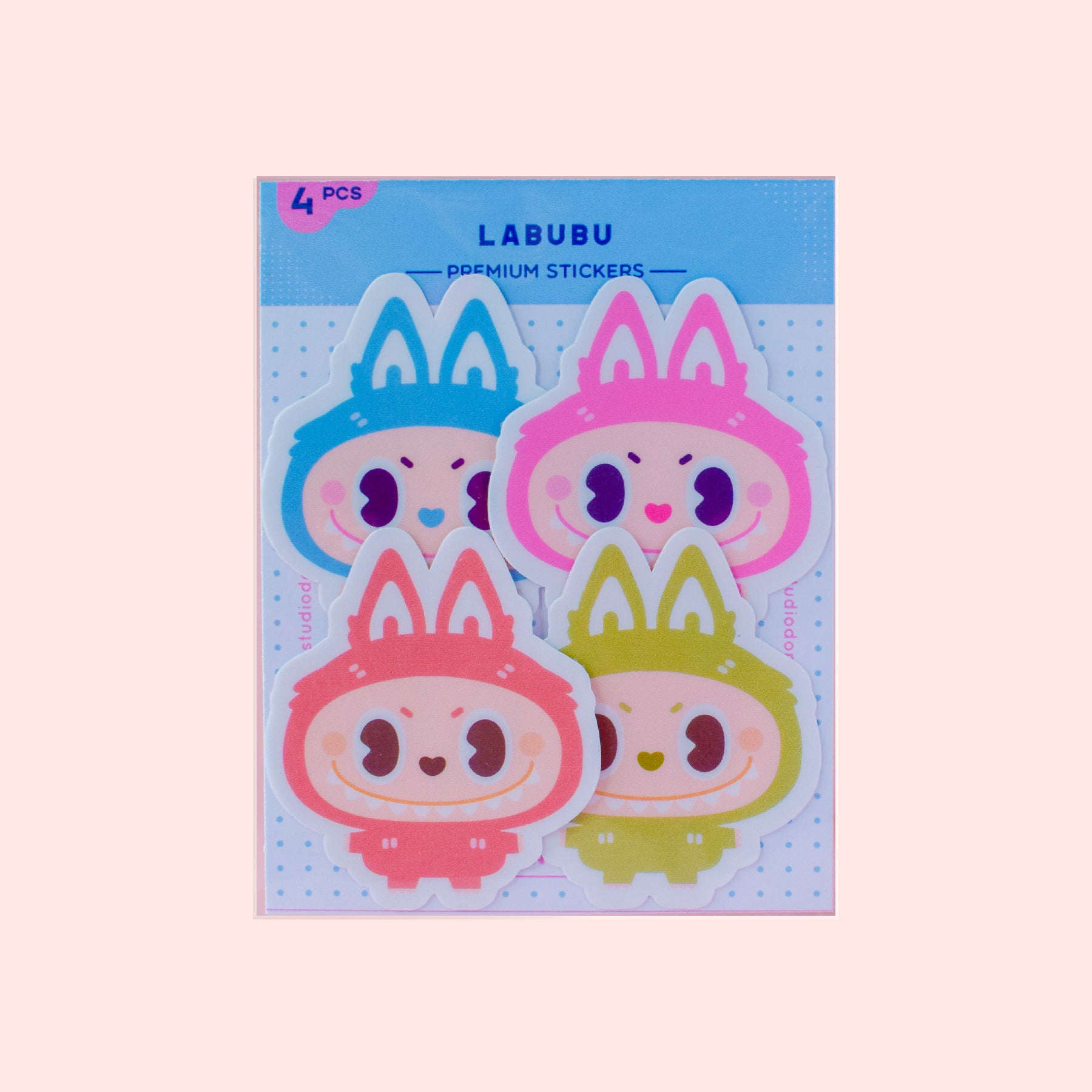 Labubu Fan Art Vinyl Matte Laminated Sticker Pack – Studio DonDon
