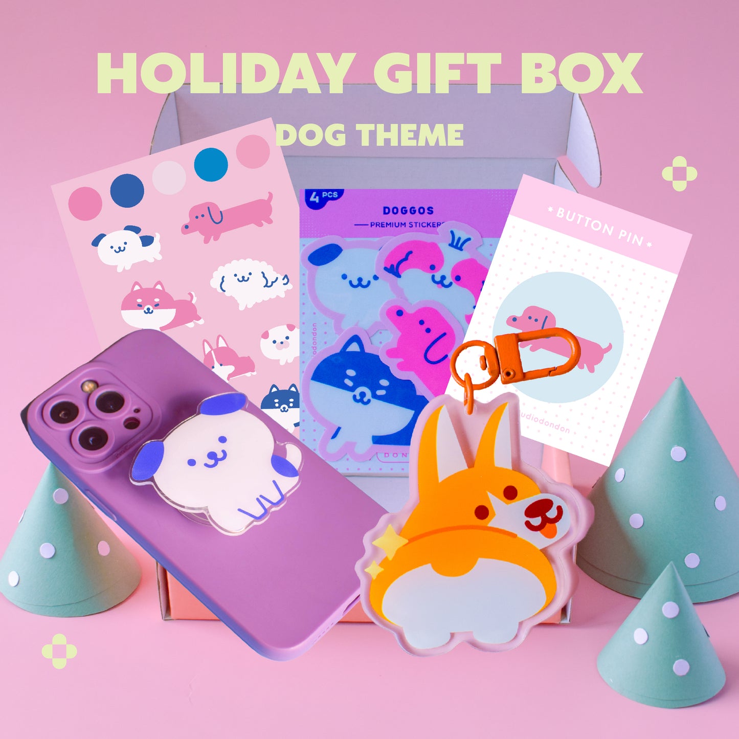 HOLIDAY GIFT BOX Dog Theme