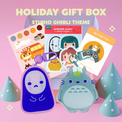 CAJA DE REGALO DE NAVIDAD Temática de Studio Ghibli