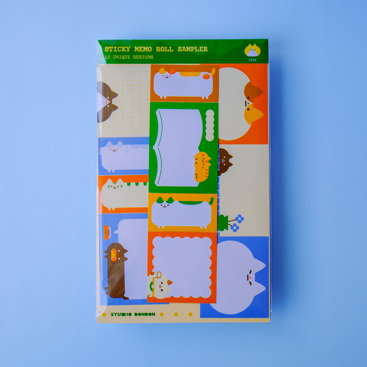 Sticky Memo Roll Sampler (Cats)