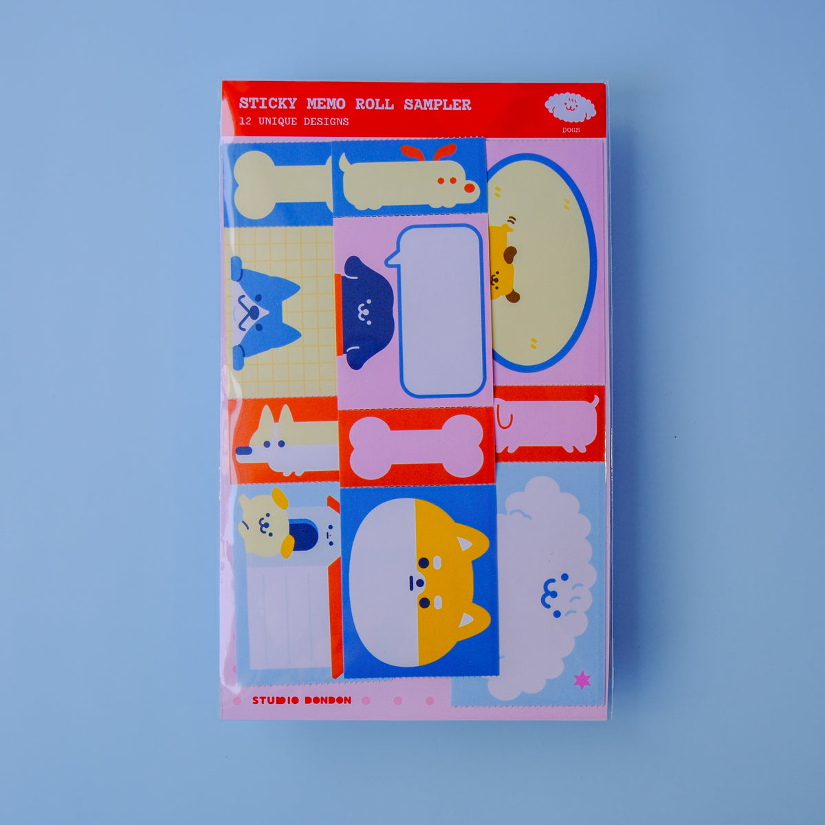 Sticky Memo Roll Sampler (Dogs)