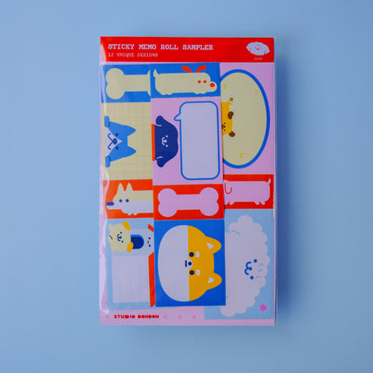 Sticky Memo Roll Sampler (Dogs)