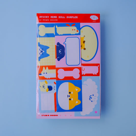 Sticky Memo Roll Sampler (Dogs)