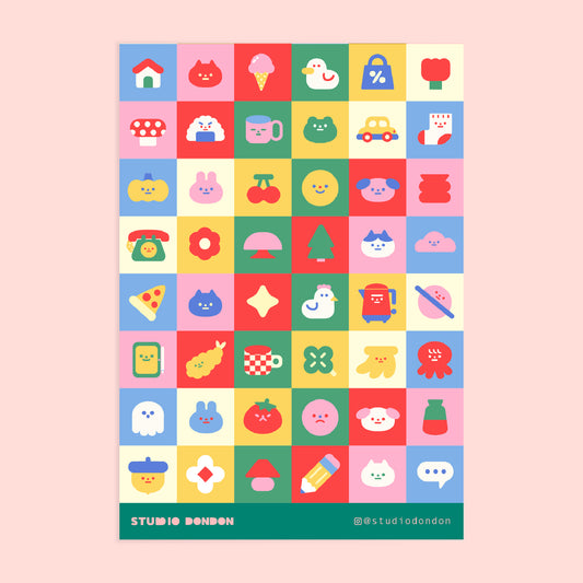 Mini Cute Things Sticker Sheet