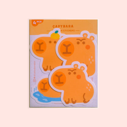 Capybara Vinyl Matte Laminated Sticker Pack