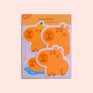 Capybara Vinyl Matte Laminated Sticker Pack