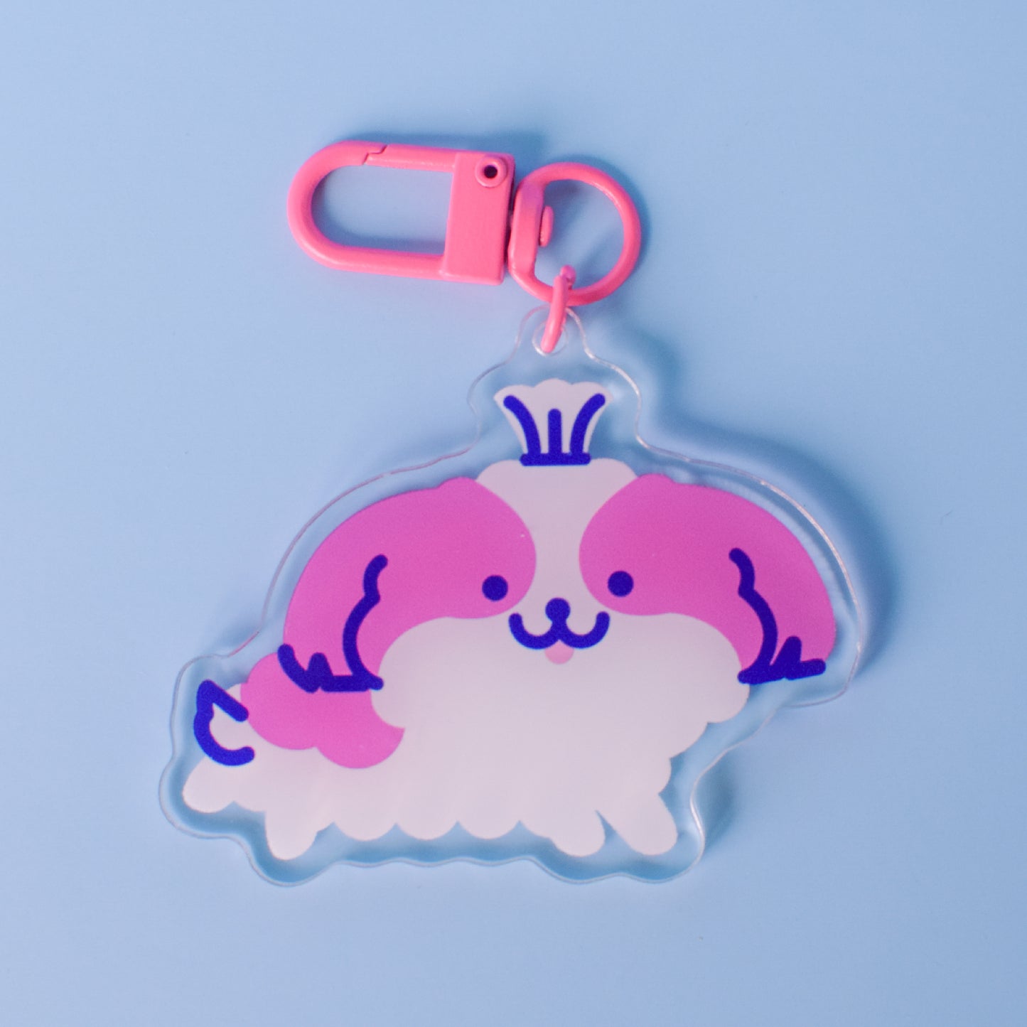 Shih Tzu Doggo Cute Acrylic Charm /  Keychain