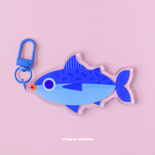 Tuna Fish Acrylic Charm /  Keychain
