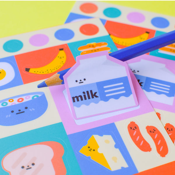BREAKFAST Cute Sticker Sheet