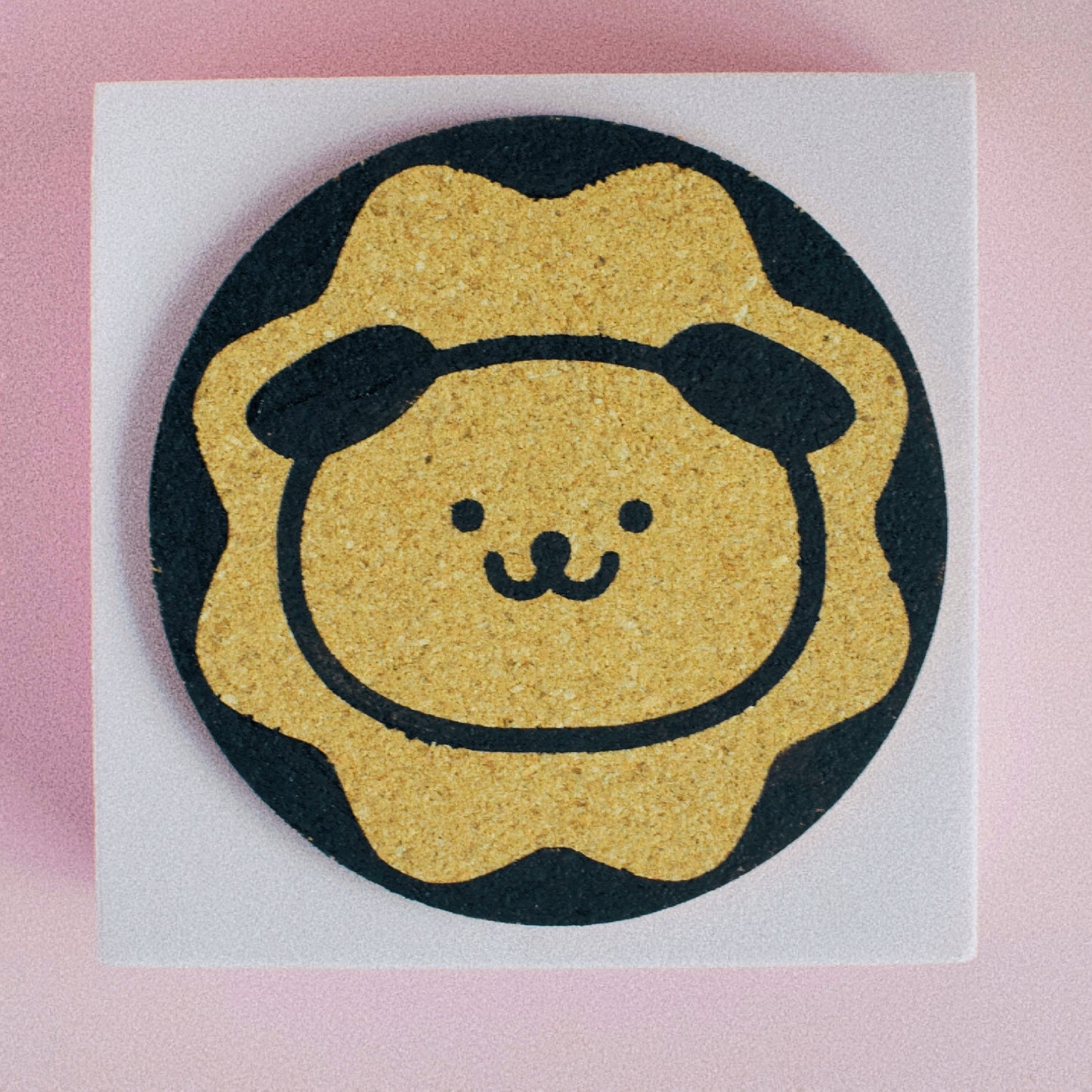 Cute Handmade Dog Cork Coaster