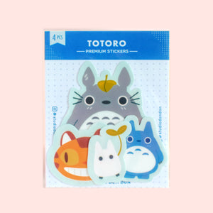 Totoro Studio Ghibli Fan Art Vinyl Matte Laminated Sticker Pack