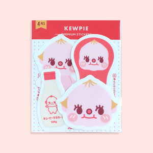 Kewpie Doll Mayonnaise Fan Art Vinyl Matte Laminated Sticker Pack