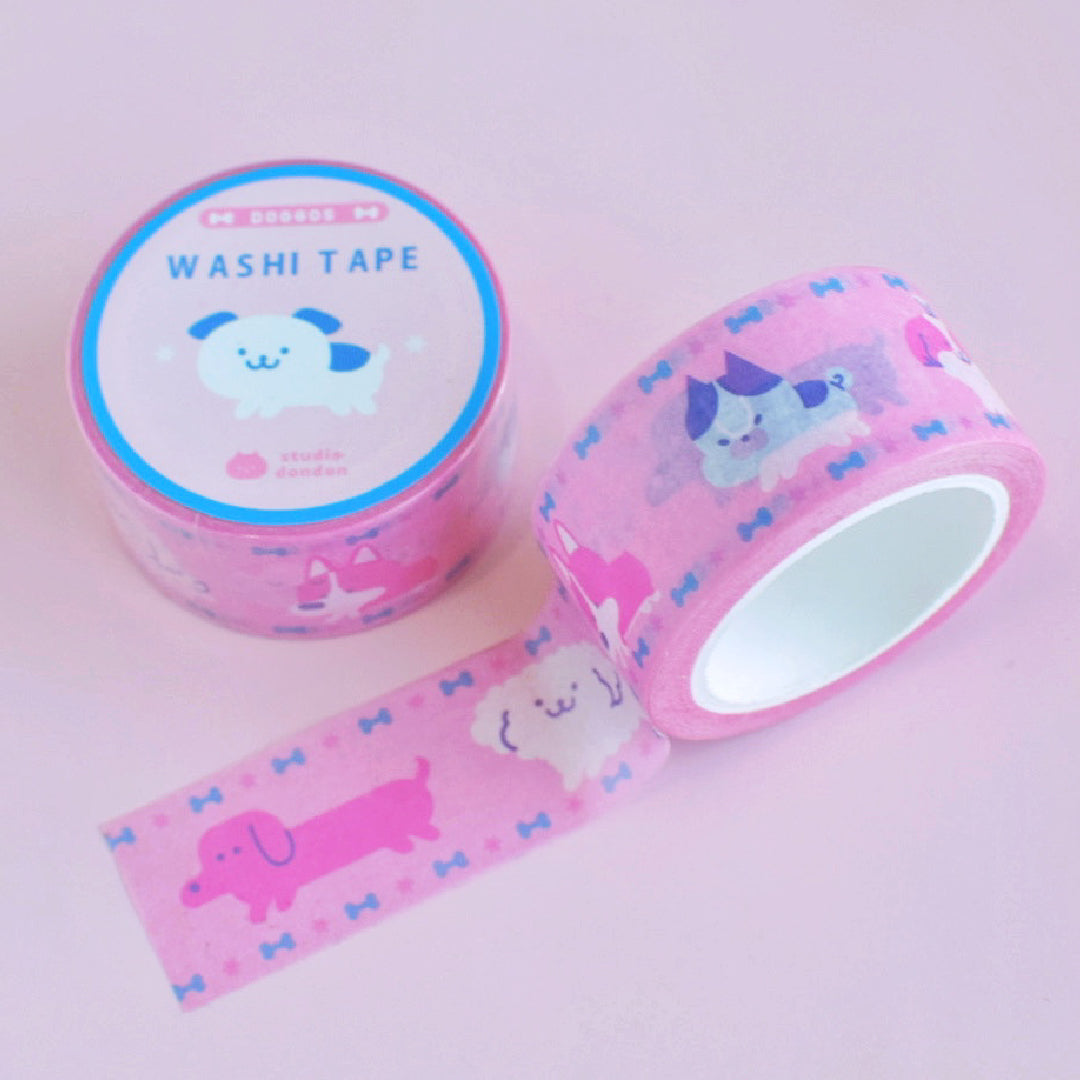 DOGGOS CUTE 20mM x 10m WASHI TAPE