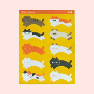 Cat Cattos Kiss Cut Sticker Sheet