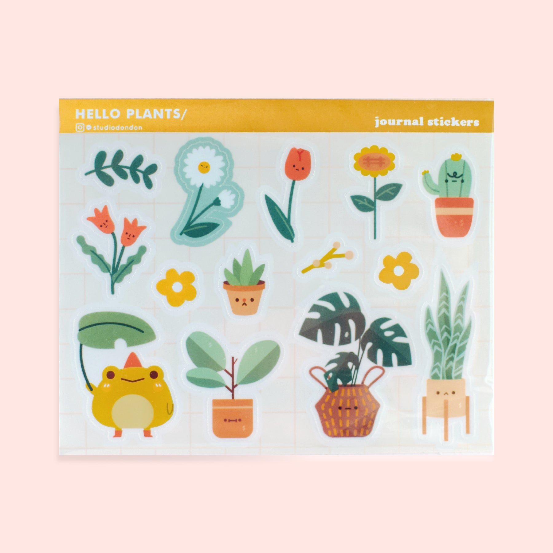 Hello Plants Kiss Cut Sticker Sheet