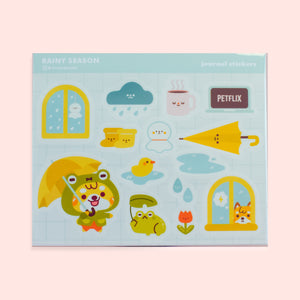 Rainy Season Kiss Cut Sticker Sheet