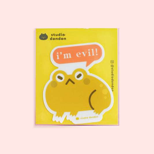 Evil Frog Froggo Forg Cute Kawaii LAPTOP STICKER