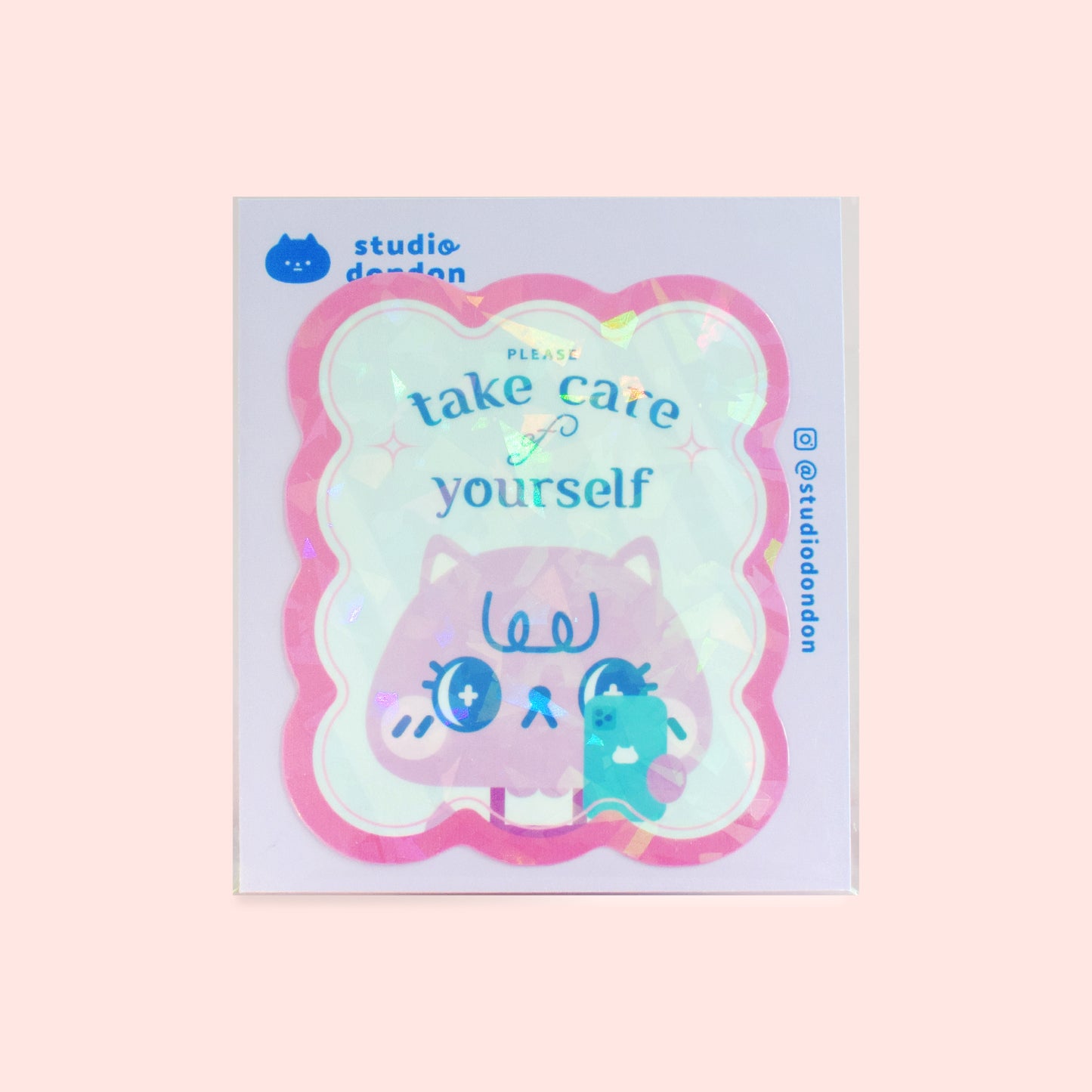 MiwMiw Take Care Holographic LAPTOP STICKER