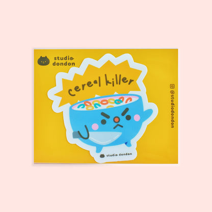 Cereal Killer Cute WATERPROOF LAPTOP STICKER