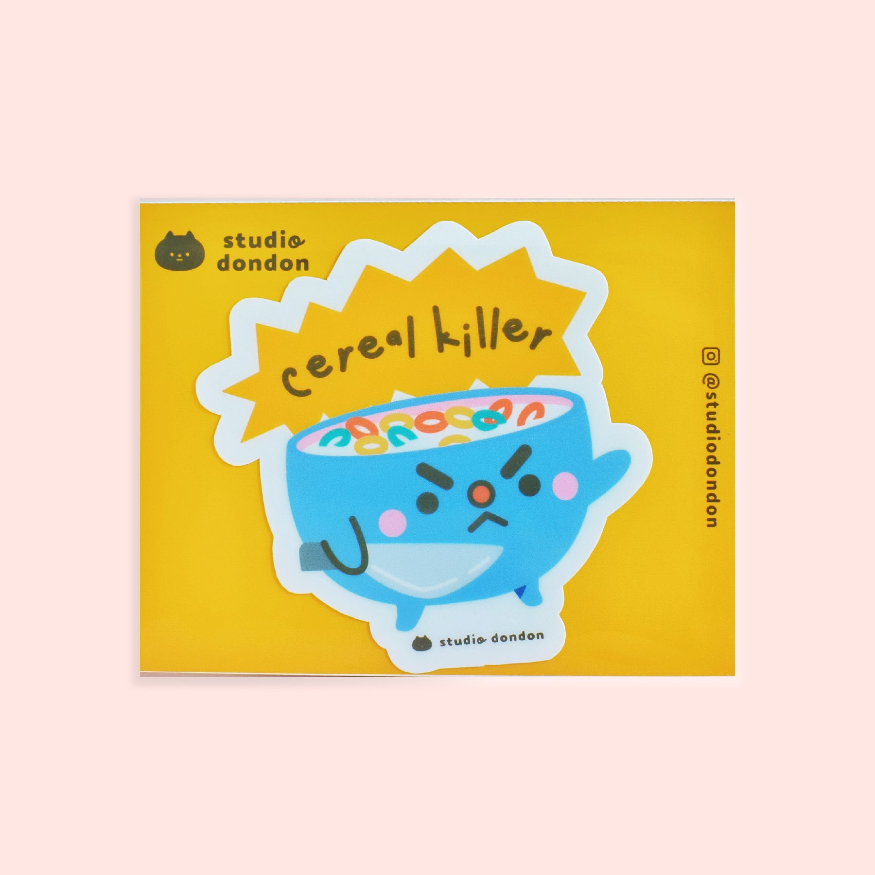 Cereal Killer Cute WATERPROOF LAPTOP STICKER