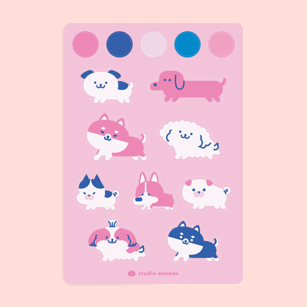 Doggos Cute  Sticker Sheet