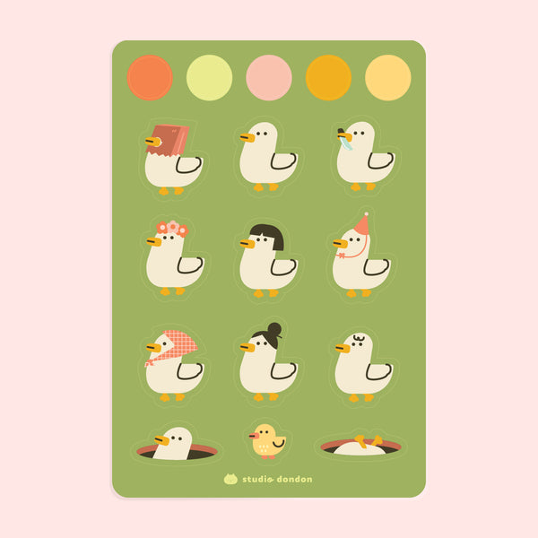 Choose your Duck WaterProof Sticker Sheet