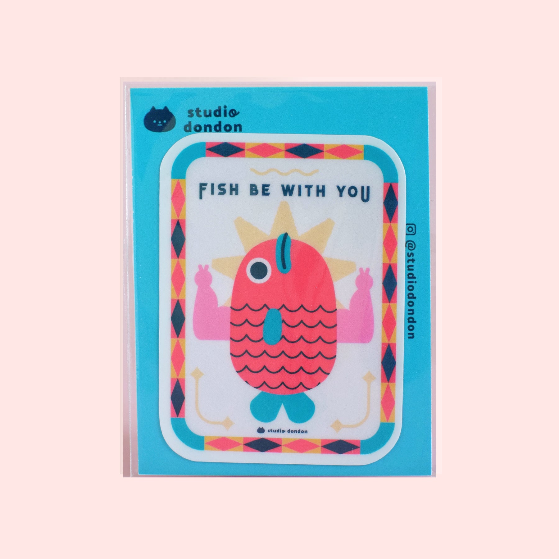 Fish Be With You LAPTOP STICKER