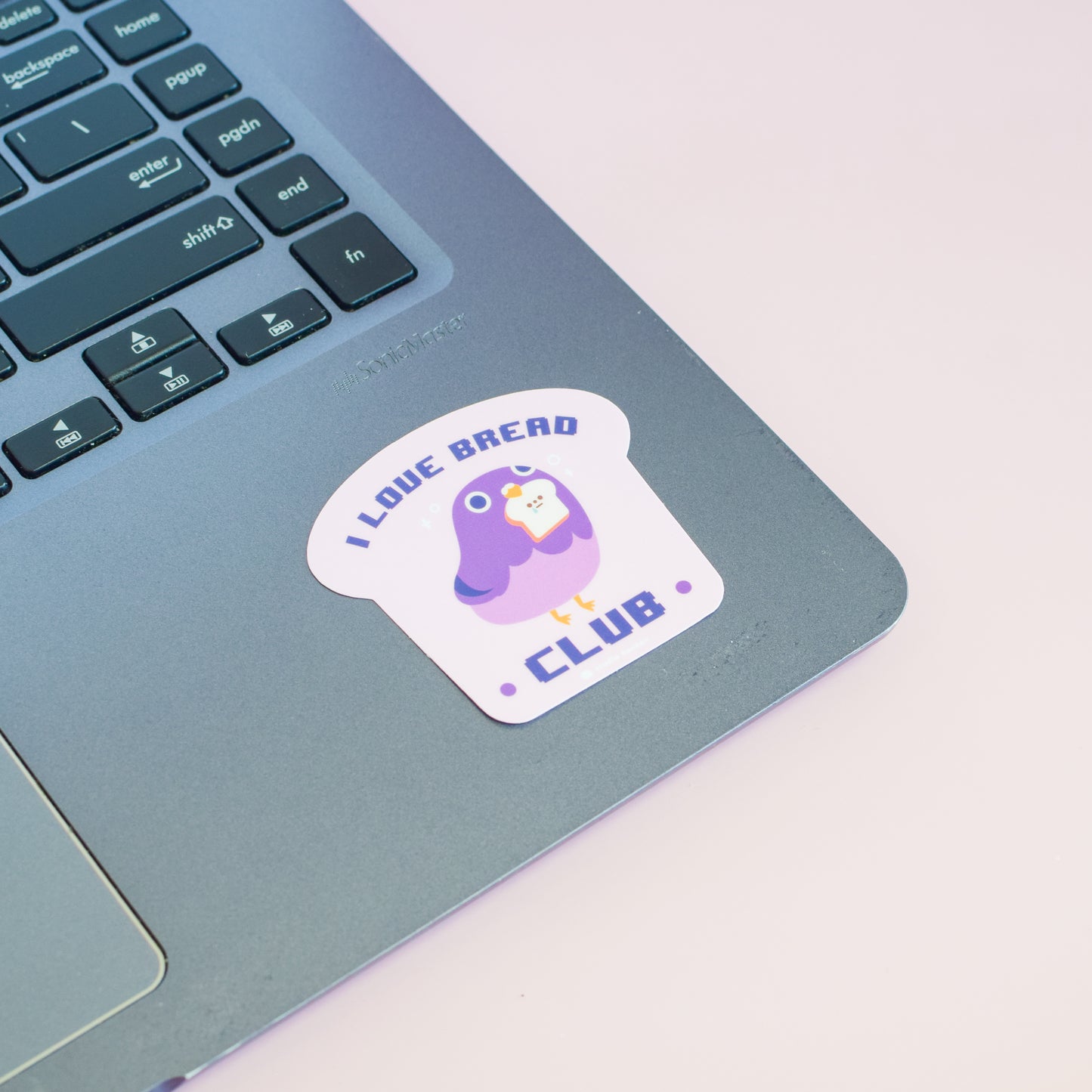 Pigeon Loves Bread LAPTOP STICKER