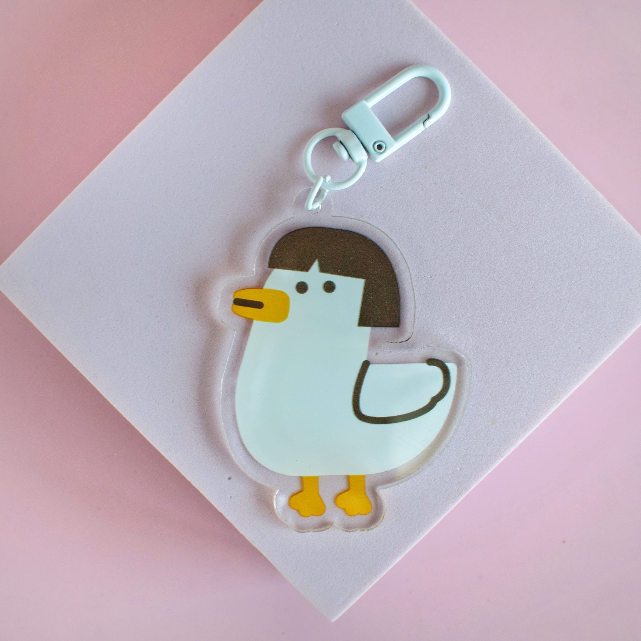 Lisa Duck Cute Acrylic Charm /  Keychain