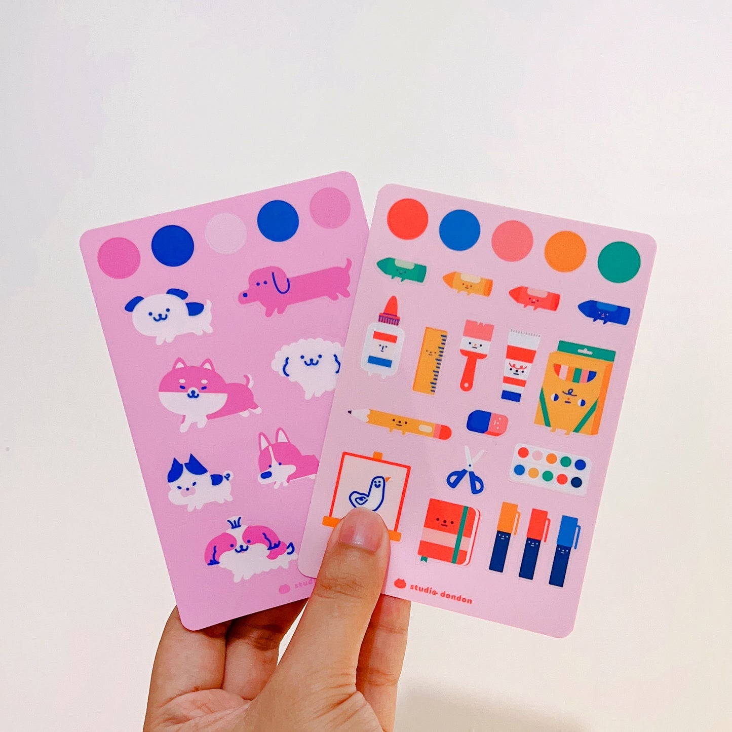 Art Materials Cute Sticker Sheet