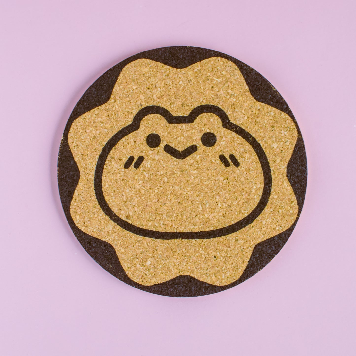 Cute Handmade Frog Cork Coaster