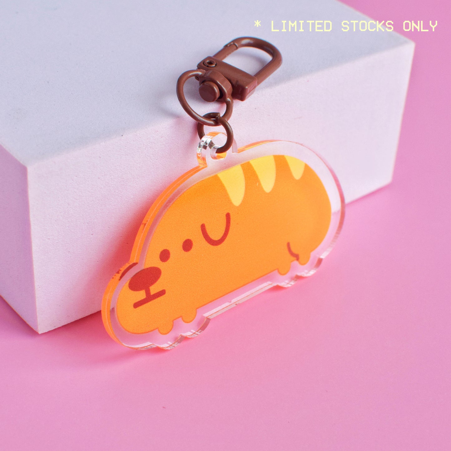 Bread Dog Acrylic Charm /  Keychain