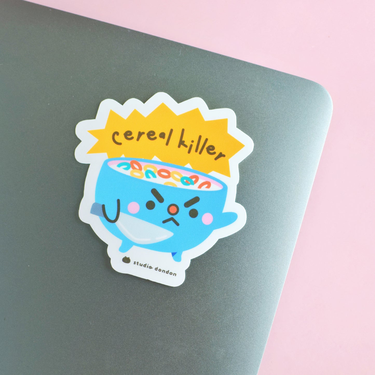 Cereal Killer Cute WATERPROOF LAPTOP STICKER