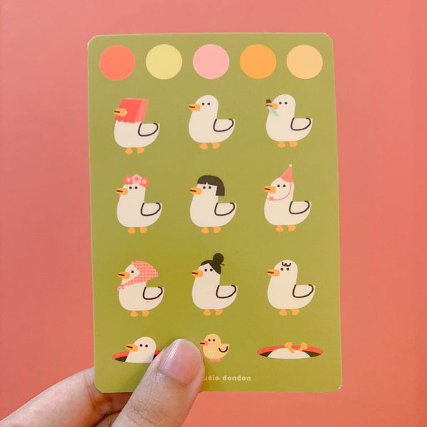 Choose your Duck WaterProof Sticker Sheet