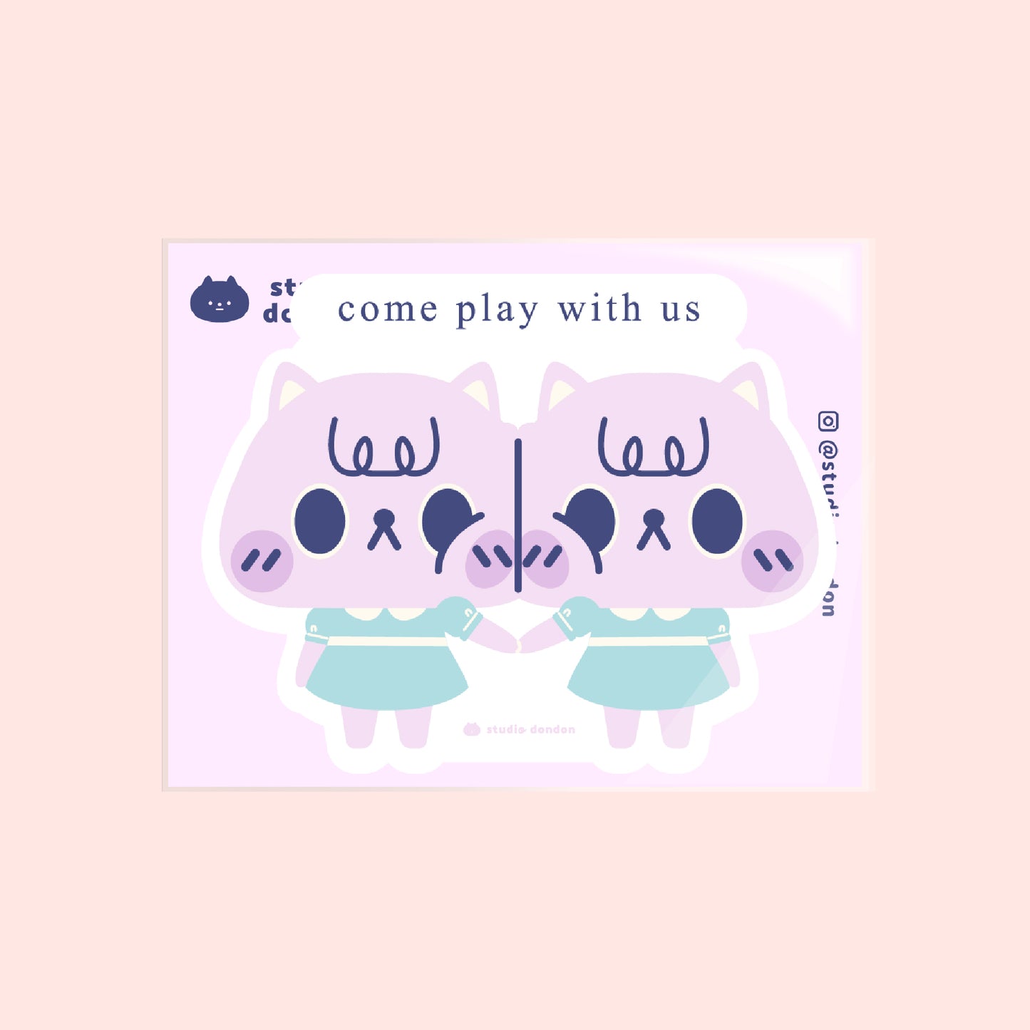 MiwMiw Twin Play Cute LAPTOP STICKER